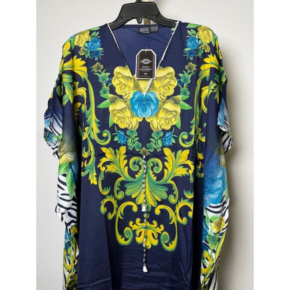 Maxi long Kaftan Women's Maxi Dress, Cover-Ups, One Size - Picture 4 of 7